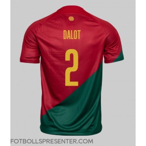 Portugal Diogo Dalot #2 Hemma Matchtröja VM 2022 Kortärmad